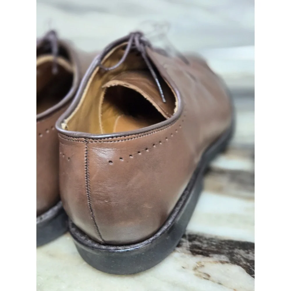Allen Edmonds Port Washington Cap Toe 9.5‎ 3E Casual Preppy Travel Work Office